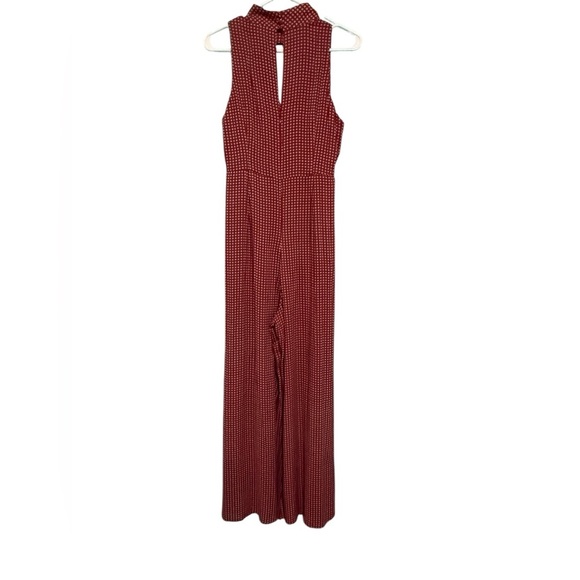 Maeve Red Halter Jumpsuit with Wide-Leg Design NWT - Picture 7 of 9